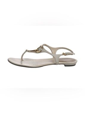 Gucci Tan Suede Horsebit Thong Sandals